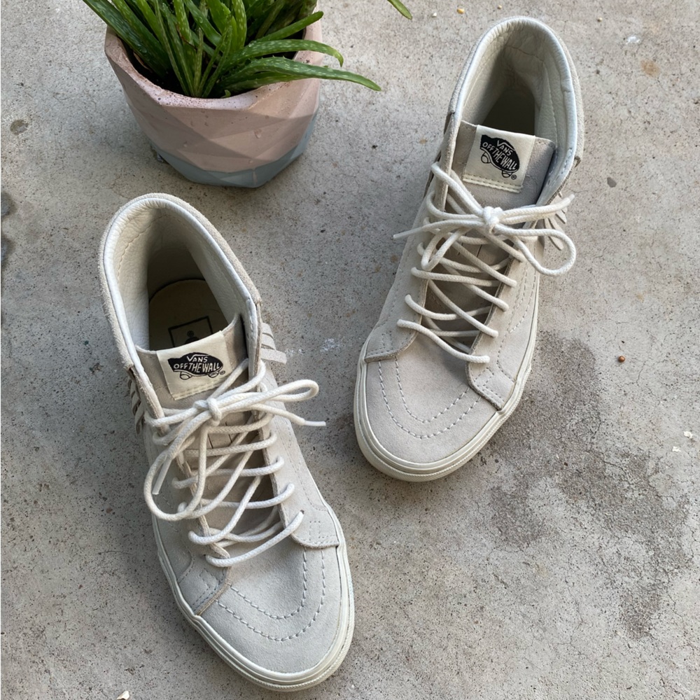 RARE VANS Sk8-Hi Suede Fringe Sneakers